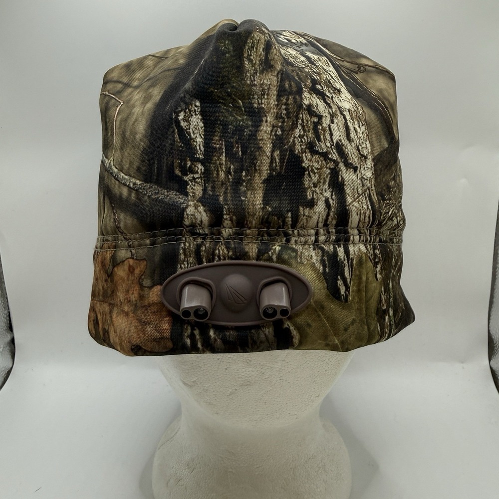 RealTree Camo LED Hat Beanie Lighted Winter Cap for Outdoor Use Batteries